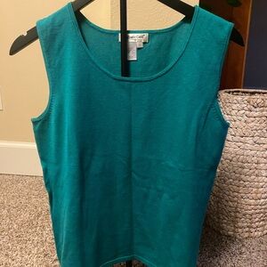 Coldwater Creek Turquoise Sleeveless Top